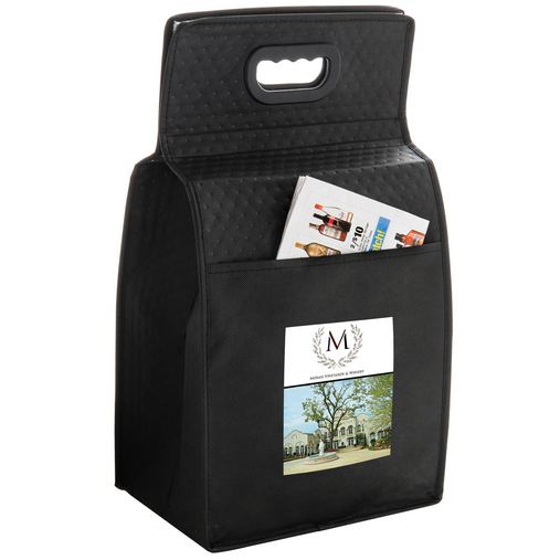 Insulated Wine Tote Bag - 6 Bottle Non-Woven Tote w/Full Color (10.5"x7"x19.5") - Color Evolution